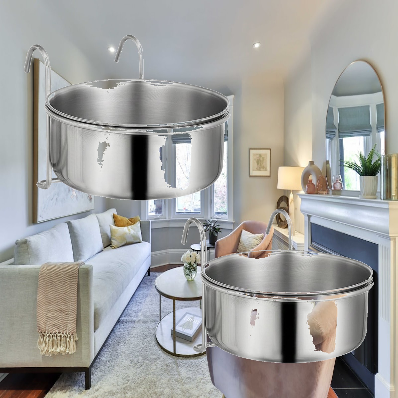Pet Feeders - Cuenco industrial para mascotas, compuesto por