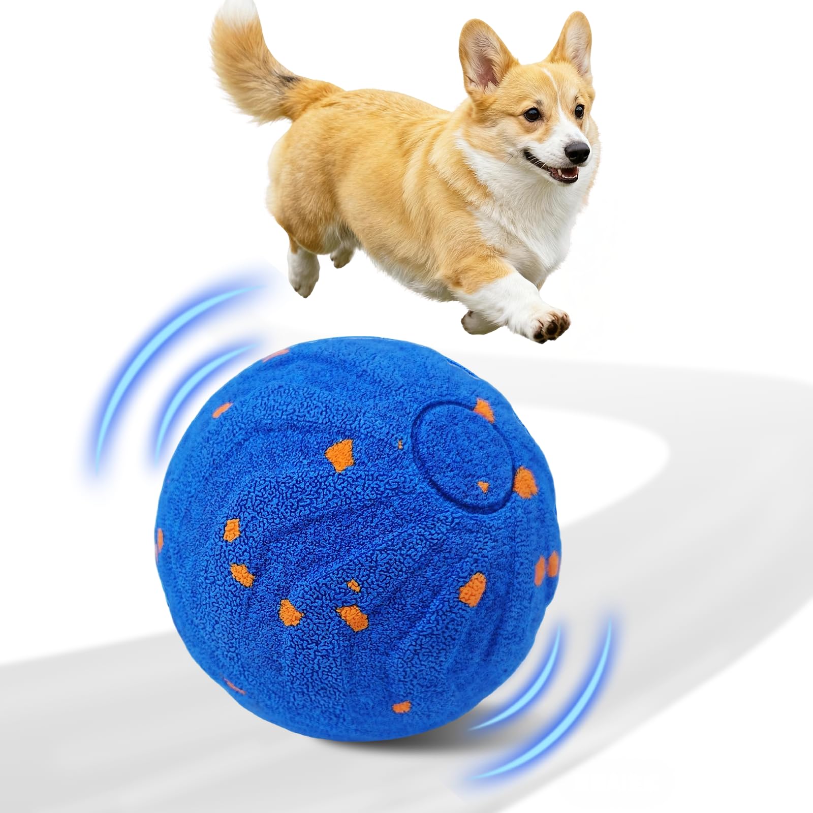Automatic Moving Dog Ball - Pelota interactiva para perros, juguetes interactivos
