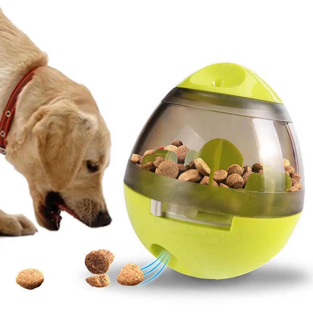 Interactive Squeaky Plush Dog Toy - Juguetes interactivos para perros, pelota dispensadora