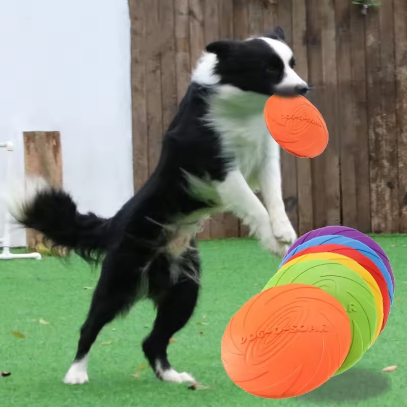 Juguete Interactivo de Silicon - Flying Disc Dog Training Toy reseña y precio