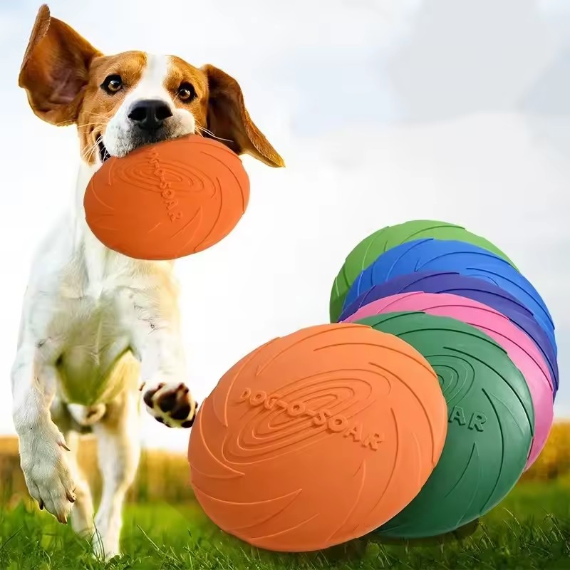 Juguete Interactivo de Silicon - Flying Disc Dog Training Toy reseña y precio