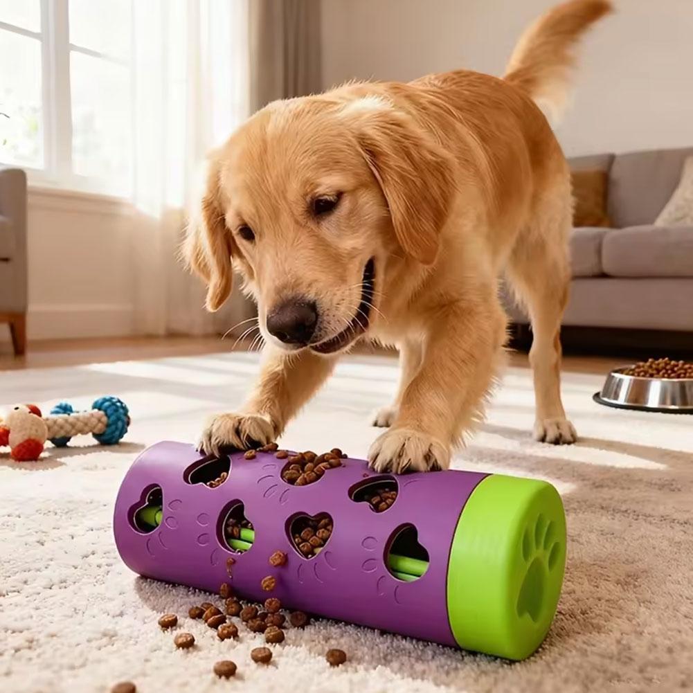 Dispensador interactivo de com - Dog Puzzle Feeder Toy reseña y precio